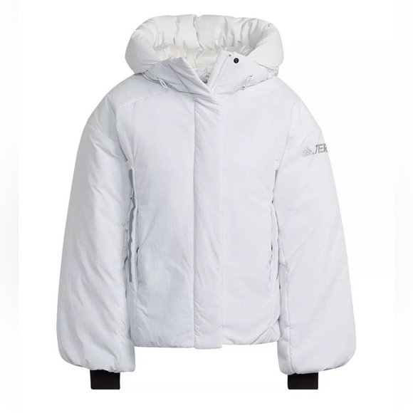 NWT Adidas Terrex My Shelter cold.rdy Jacket Women’s White Puffer Jacket Goose L - Picture 16 of 16